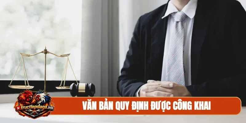 Văn bản quy định được công khai